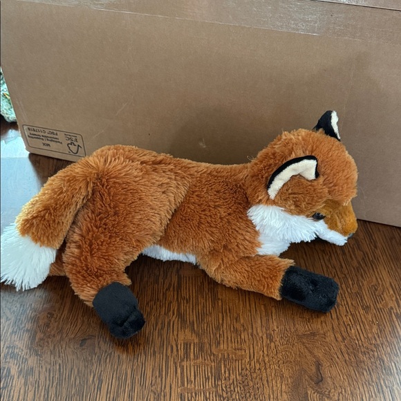 Plush Fox Toy - Brown and White - Picture 4 of 4